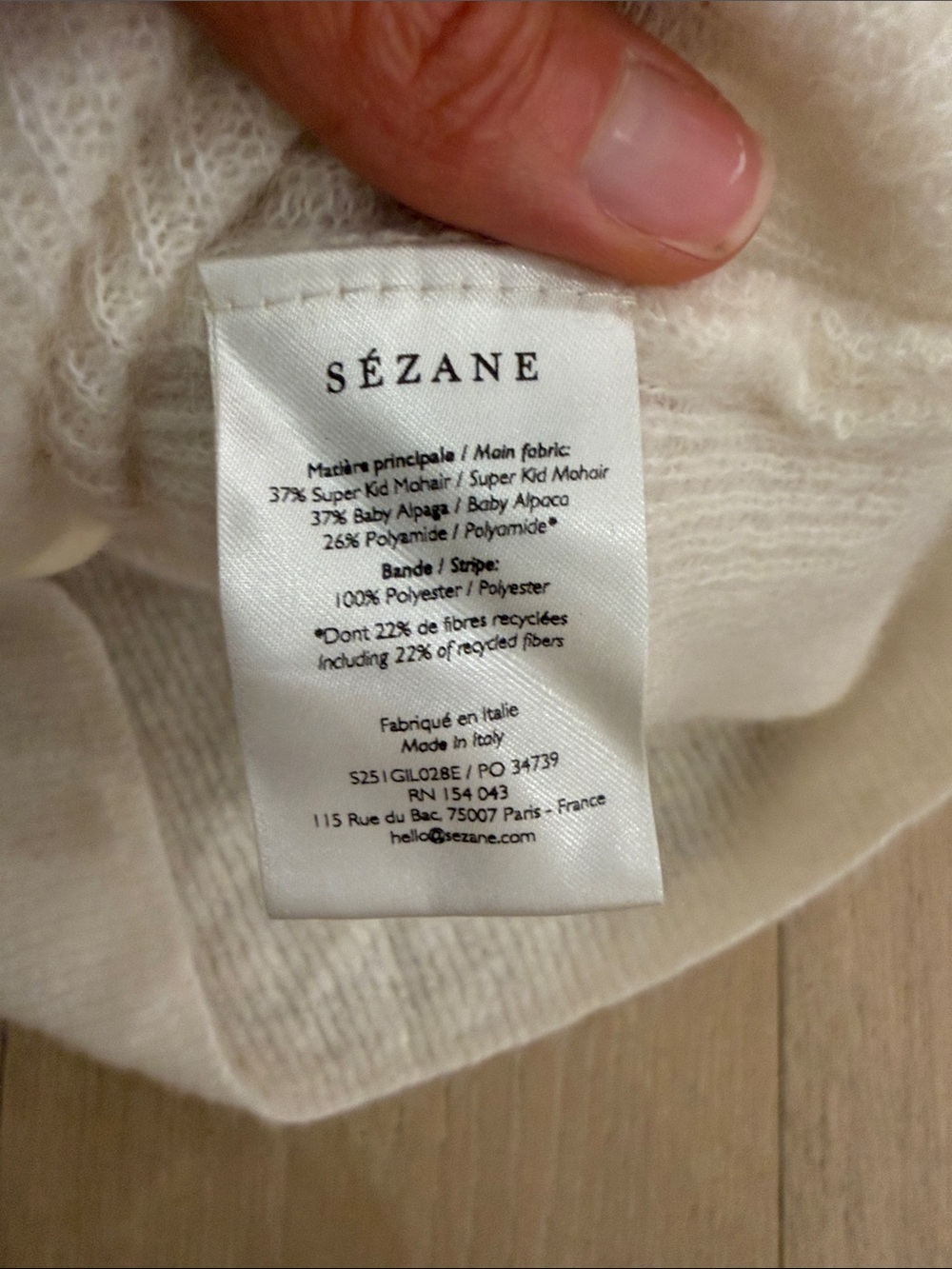 Sezane Barry mohair cardigan - Picture 9 of 9